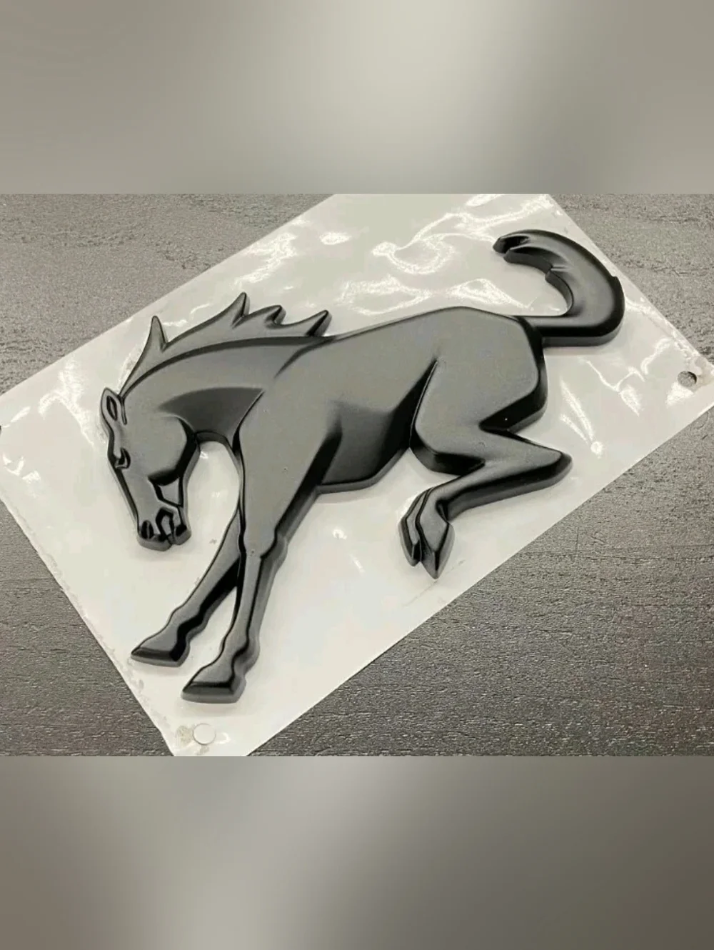 3D Metal Bronco Bucking Horse Badge Emblem  Adhesive Back Choose Color